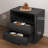 23.6" W 2-Drawer Nightstand with Charging Station and LED Lighting-1752447524