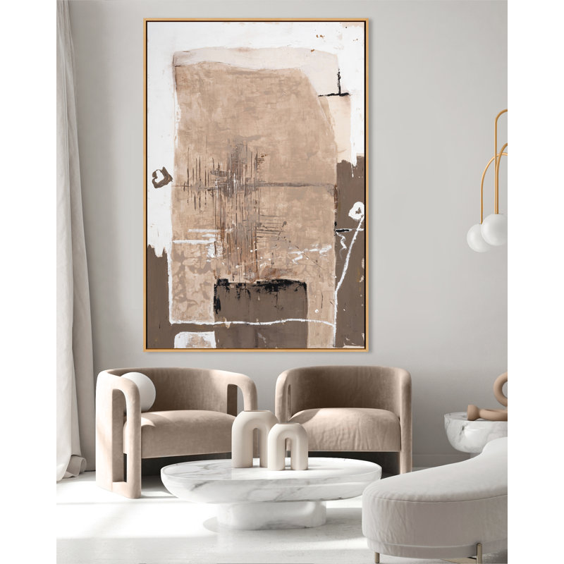 California Contemporary 1 Print, Brown Framed, 40" H x 26" W