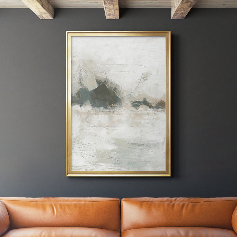 " Horizon Break I ", Gold, 24.5" H x 18.5" W x 1" D
