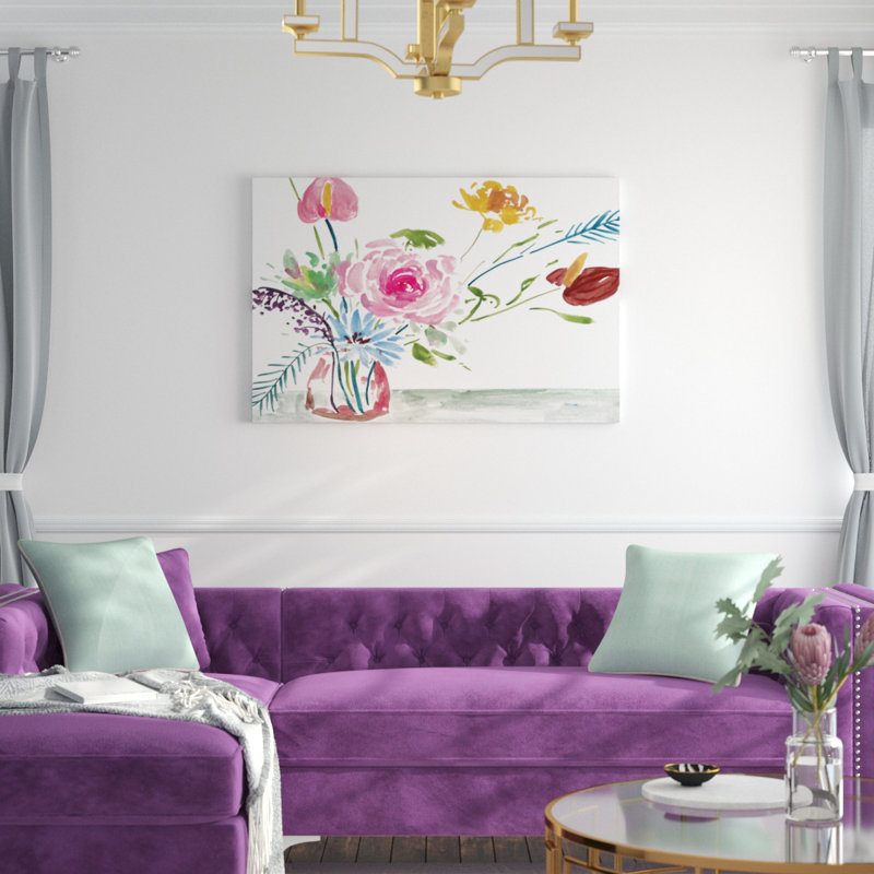 'Celebration Bouquet I' by Melissa Wang - Painting Print, 81cm H x 122cm W, Wrapped Canvas