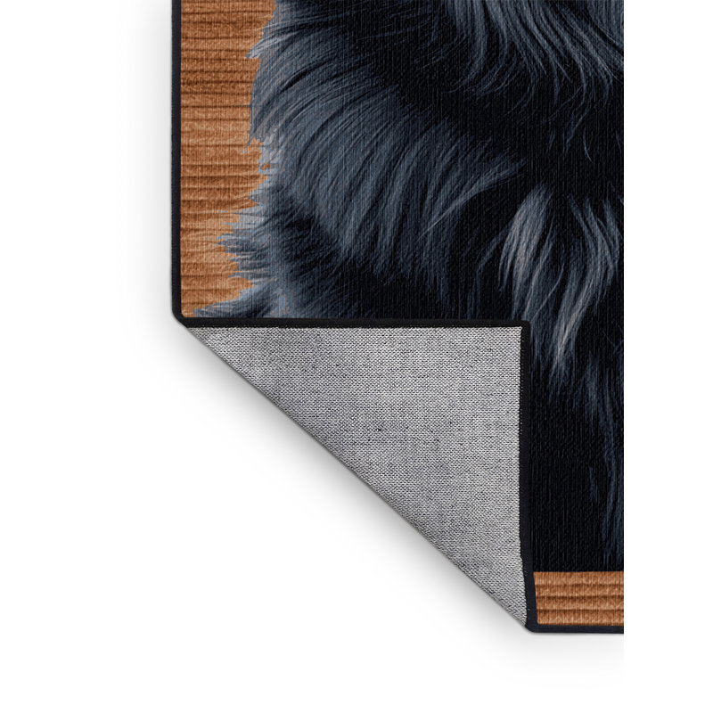  Tapis lavable pour chiens Terre-Neuve, Rectangle 4pi x 6 pi