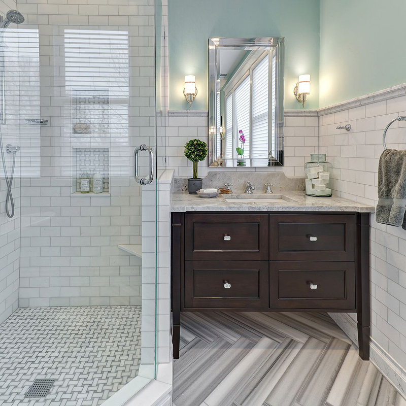 Main Line Vanity Mirror, Brushed Nickel, 30'' x 24''