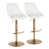 White Seat/Gold Frame