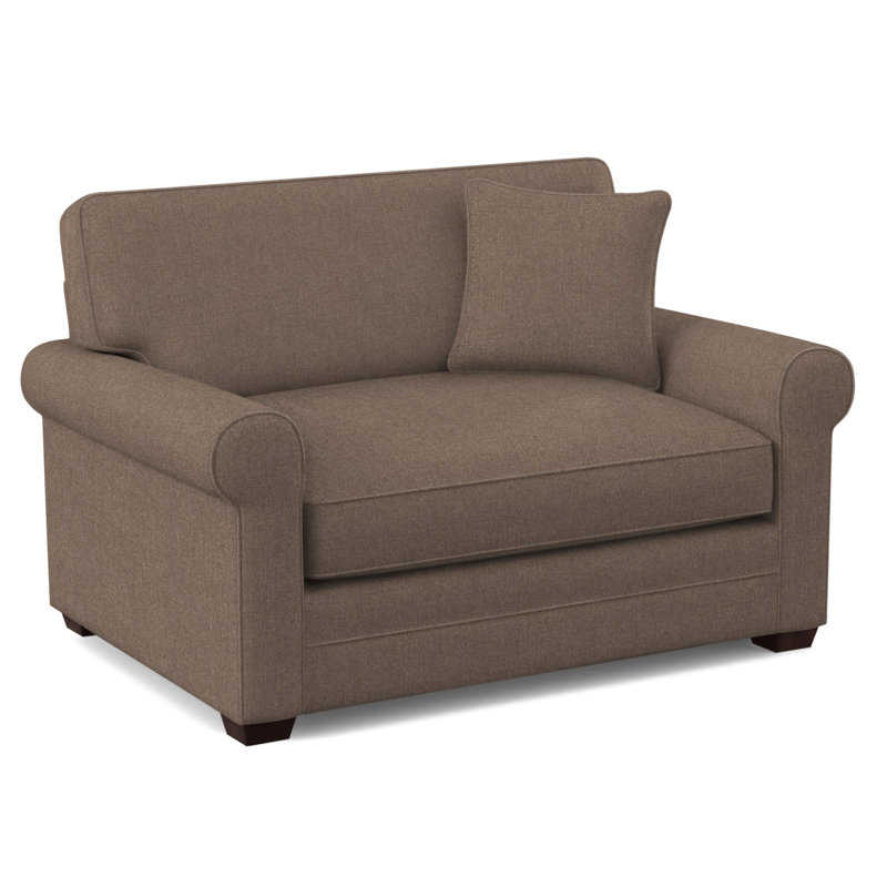 Bedford 57" Twin Sofa Bed, Havana Finish, Elite Ash; 0321-83, 5" Innerspring Mattress