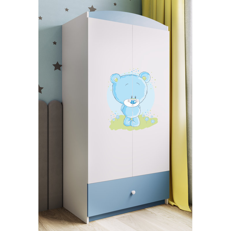 Cieran 2 Door Wardrobe, Blue