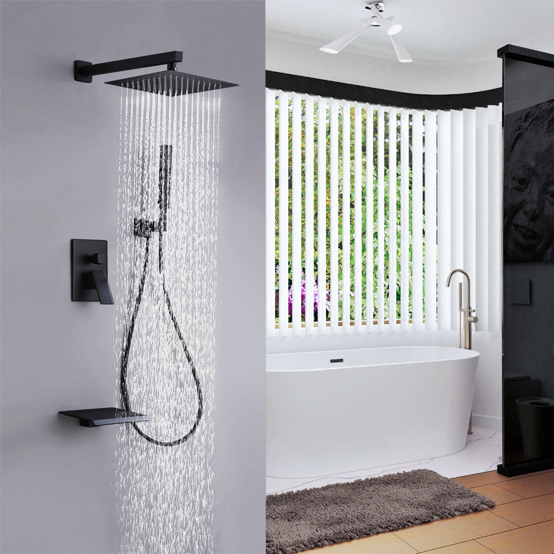 Système de douche complet avec valve brute
