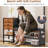 Hall Tree With Bench And Shoe Storage,7-in-1 Entryway Bench With Coat Rack, Hall Tree With Storage Bench, Hangrod And 9 Hooks-2094546849