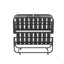 Grand grand lit pliant de 75 po x 46 po pour les personnes de grande taille, très grand et large lit escamotable avec mousse à mémoire de forme de 5 po, lit d'invité robuste d'une capacité de 450 lb