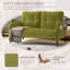 Canapé double confortable en velours côtelé de couleur unie UNIS UNI WIN, convient aux salons et aux chambres à coucher-117067756