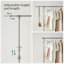 Adjustable Rolling Clothing Rack