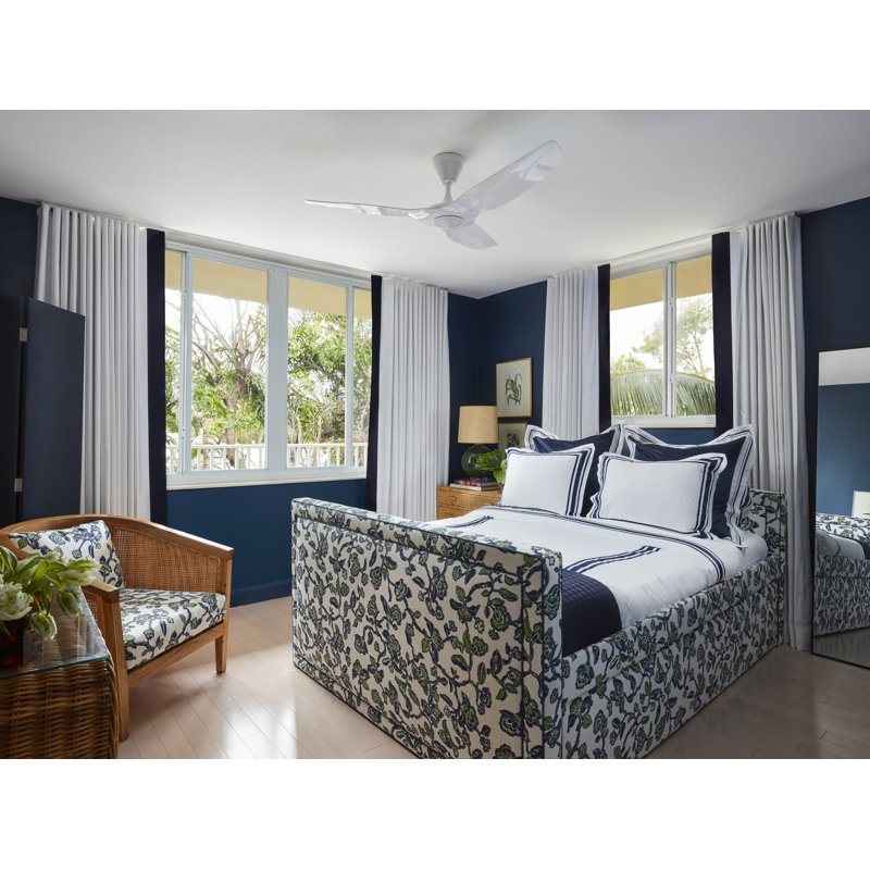 Haiku L Smart LED Downrod Ceiling Fan, White, 52" Wide