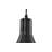 1-light Matte Black Metal Cone Hanging Kitchen Pendant Light