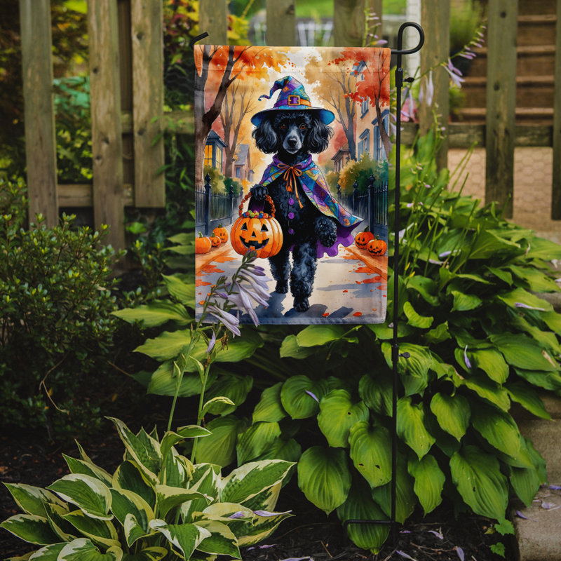 Drapeau du jardin Mastiff, Caniche noir