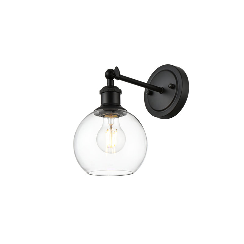 Passendale Swing Arm Sconce, Black