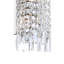 Applique murale en chrome pour couloir de 5 po de large Marnell, applique en cristal 2 lumières avec culot E12 - Compatible avec DEL, polyvalente pour le vestibule et la salle de bain, certifiée BACL