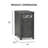 Doloros Chairside Table with Cabinet
