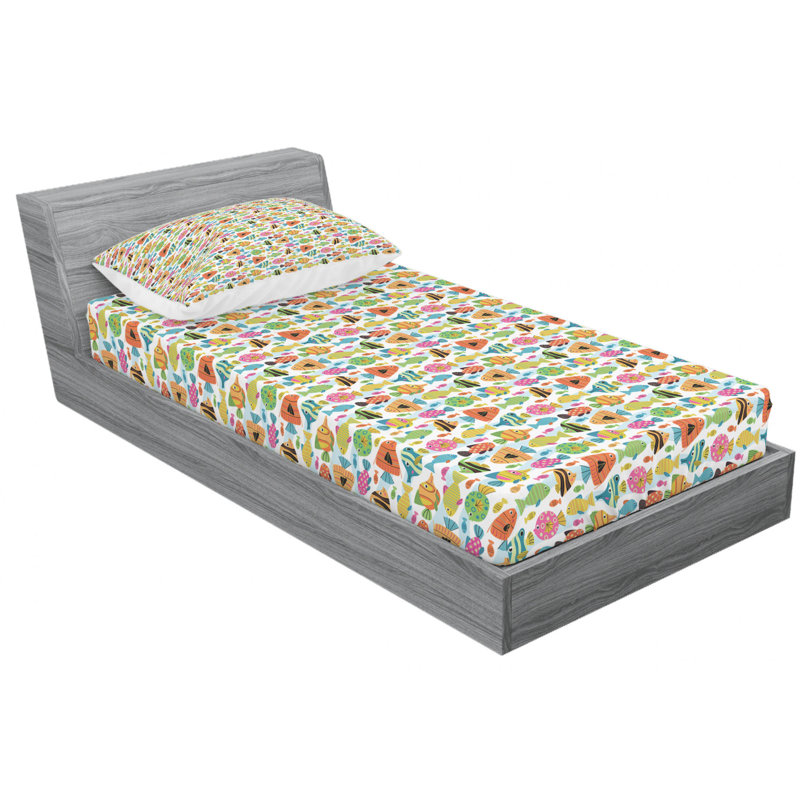 Microfiber Sheet Set, Twin Sheet Set with Fitted Sheet