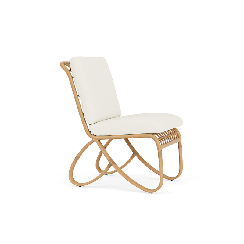 Riviera Outdoor Dining Side Chair, Sailcloth Salt