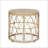 Charming Wicker Weave Side Table With Durable Polyethylene Rattan For Outdoor And Indoor Use, Perfect For Boho Decor-604596428