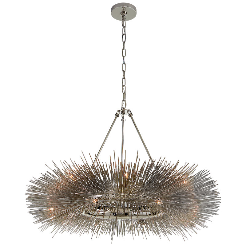 Kelly Wearstler Strada Ring Chandelier, Polished Nickel