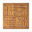 Stylish Outdoor Acacia Wood Square Dining Table With Teak Finish For Patio And Backyard