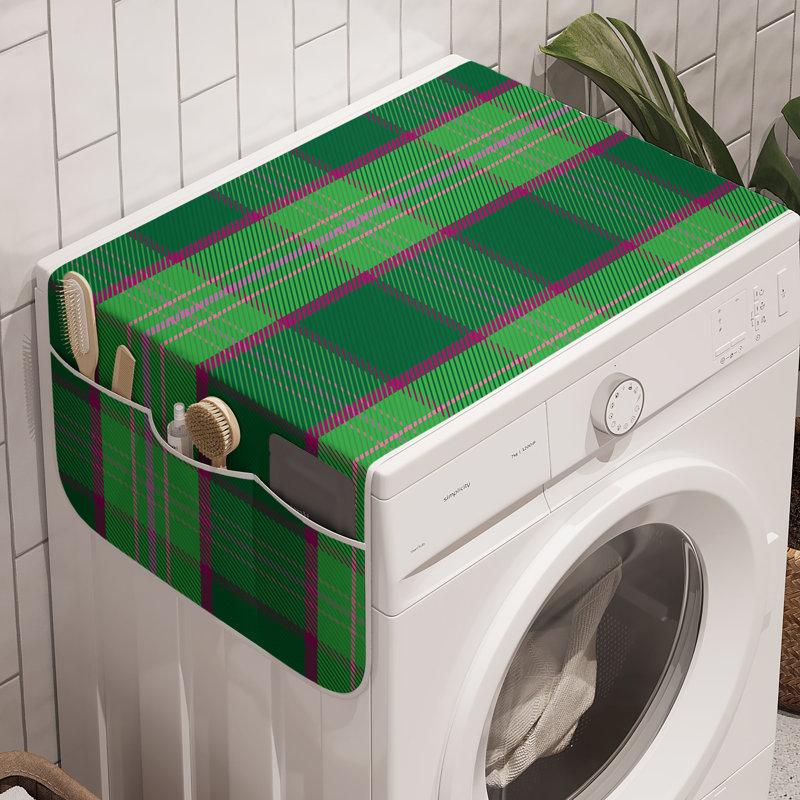 Paquet de 2 boîtes de rangement magenta vert foncé East Urban Home
