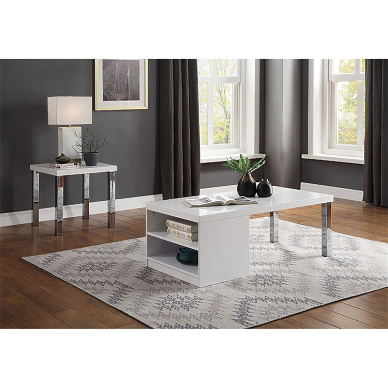 Table basse simple en bois massif Kadden