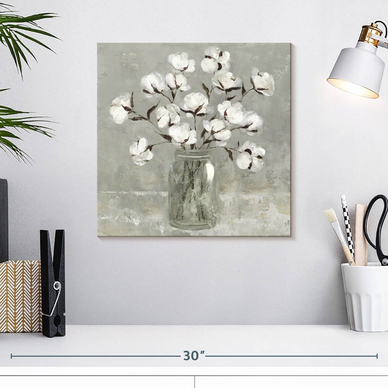 Bouquet de coton Harnek, H 16 po x l 16 po