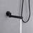 Modern 10" Round Wall Mounted Pressure Balance Rainfall Shower System With Swivel Tub Spout And Handheld Shower-129110276