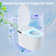 Smart Bidet Toilet Tankless with Booster Pump, Auto/Foot Sensor Flush, Power Outage Flush, Warm Wash