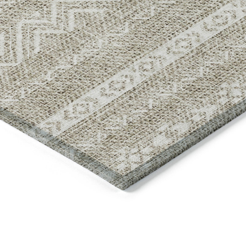 Tapis intérieur / extérieur ivoire 8 'x 10' Southwestern