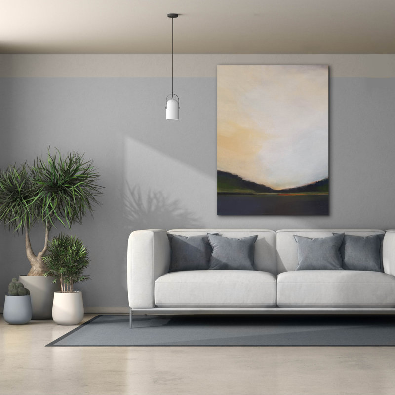  «Sunset By The Lake 2» par Brittany Evans, art mural sur toile, 40 po x 54 po