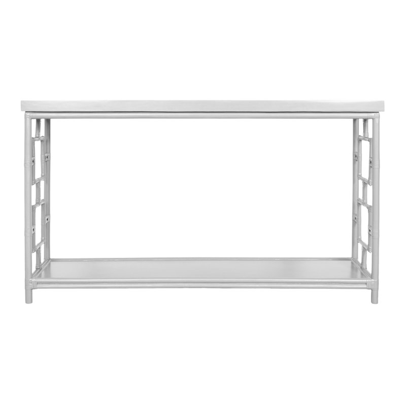 Sobe 60'' W Console Table, White