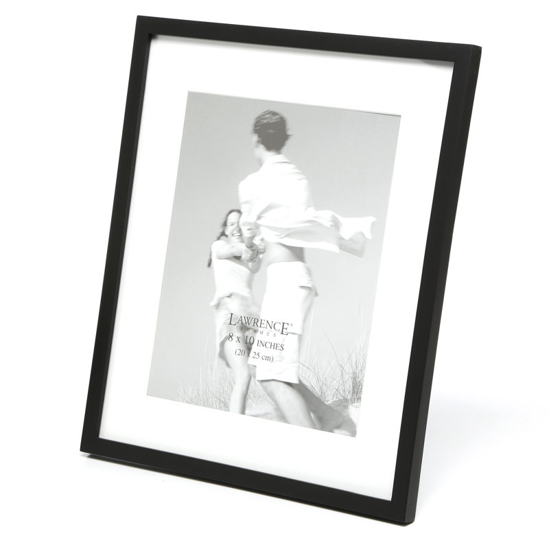 Cadre photo noir Crampton, 8 po x 10 po, Noir mat