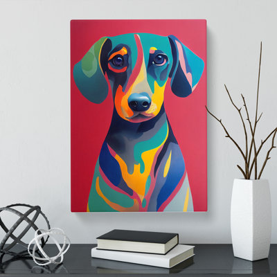 Dachshund in Colour Vol.6 - Wrapped Canvas
