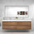84'' Double Bathroom Vanity with Acrylic Top-1323390675