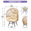 Chaise Egg avec table de bout-87175562