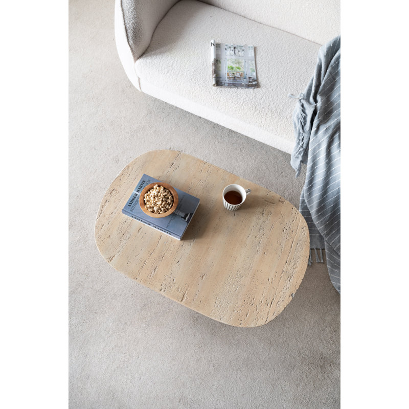 Berlare Single Coffee Table, Cream