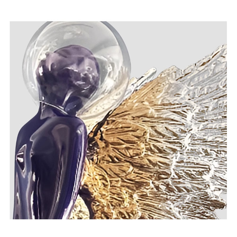 Figurine décorative moderne minimaliste en fibre de verre, H 39,37 po x l 13,39 po x P 18,9 po