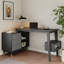 Bureau de bureau en L Ultic Gary avec tiroirs de rangement et tablette (47,2 po)