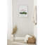 "3 flamants roses dans une baignoire vintage" par Amy Peterson, reproduction d'art sur toile encadrée