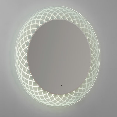 Perla Glass Round Mirror