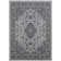 Pagedale Traditional Machine Woven Flatweave Grey and Charcoal Area Rug with Non Skid Backing