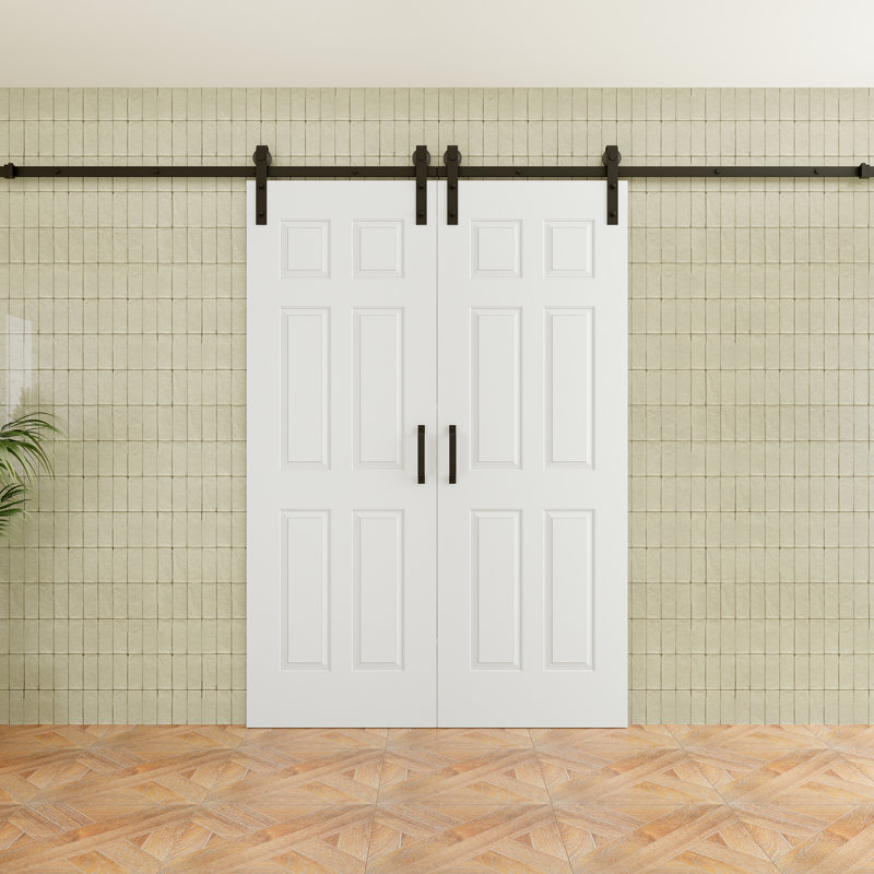 Porte de grange coulissante en bois 80 pi avec 80 po, 56 po x 80 po