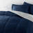 7-Piece Reversible Bedding Bundle - Solid Comforter and Patterned Sheet Set-99311803-99311810