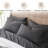 Southshore Fine Linens Vilano Springs Extra Deep Pocket 6-Piece Sheet Set, Ultra Soft Double-Brushed 110 GSM Microfiber Bedding, 21-Inch Deep Pocket, 4 Pillowcases, Queen, Slate-86340232-86340213