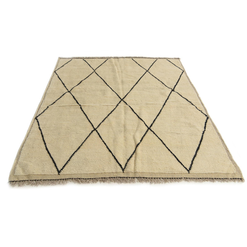 6 Ft Rectangle Pinson Ivory Rug