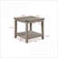 Ensemble de tables basses 3 pièces Rustic Gray Brown Tables de bout carrées, assemblage facile