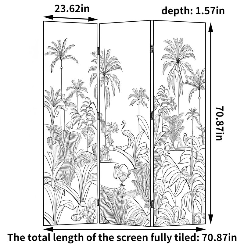 Delenn, 70.87" H x 70.87" W x 1.57" D