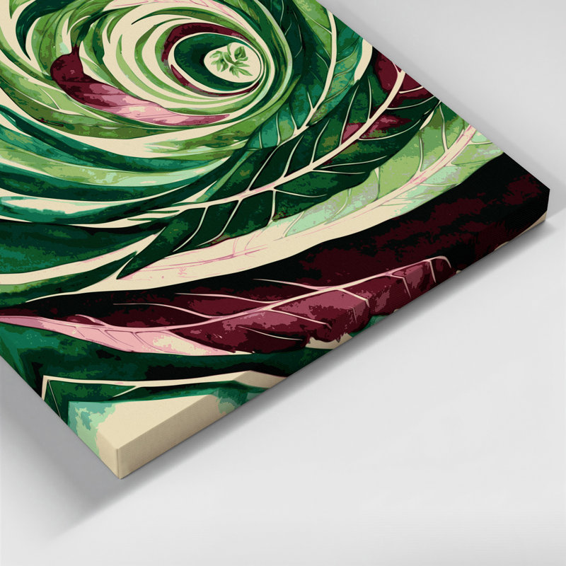 Art mural sur toile Botanical Maranta, H 11 po x l 14 po
